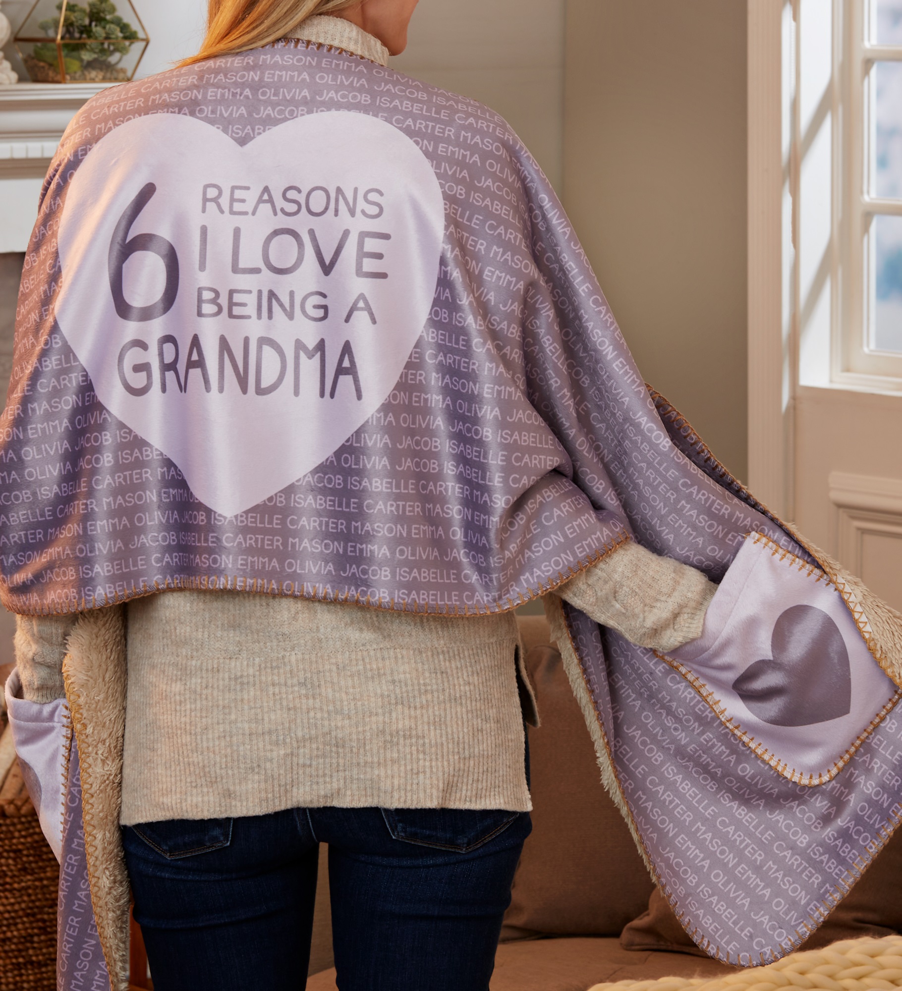 Reasons She Loves Being... Personalized Cuddle Wrap